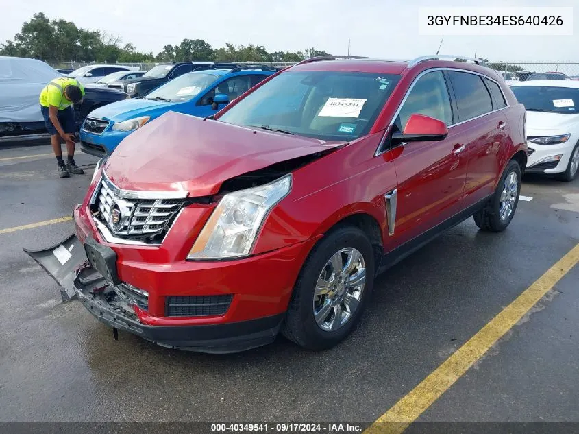 2014 Cadillac Srx Luxury Collection VIN: 3GYFNBE34ES640426 Lot: 40349541