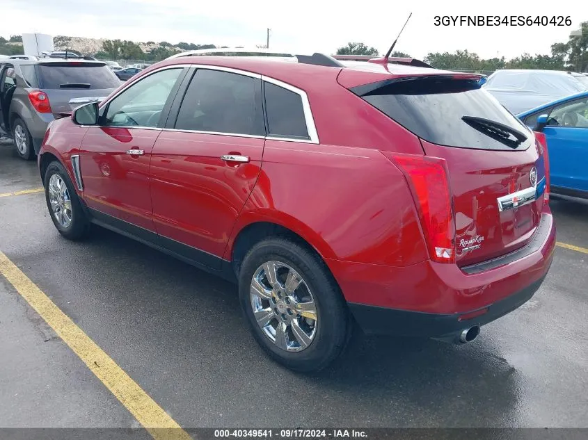 2014 Cadillac Srx Luxury Collection VIN: 3GYFNBE34ES640426 Lot: 40349541