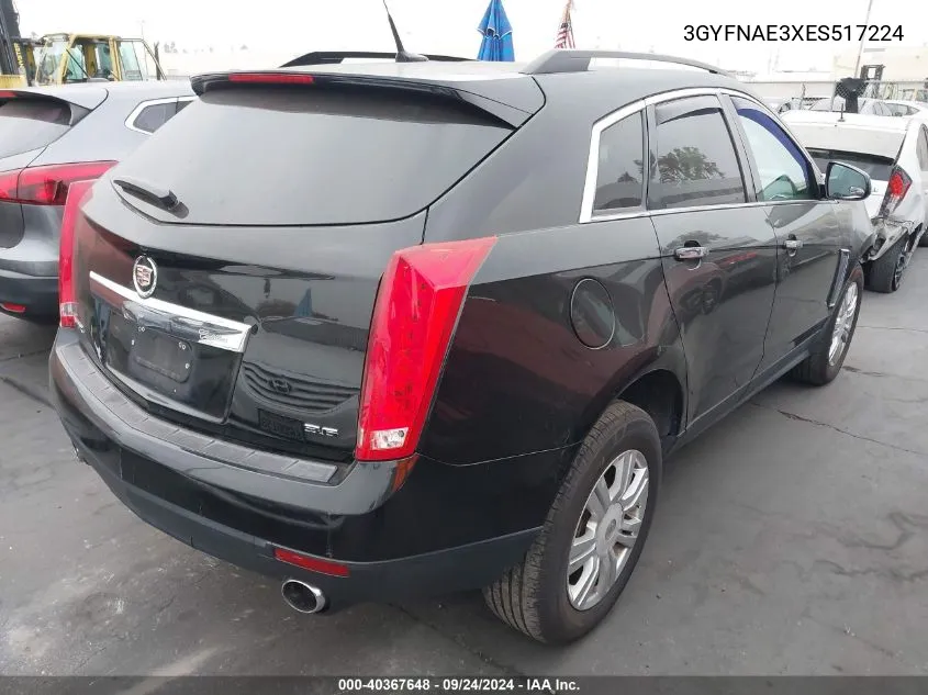 3GYFNAE3XES517224 2014 Cadillac Srx Standard