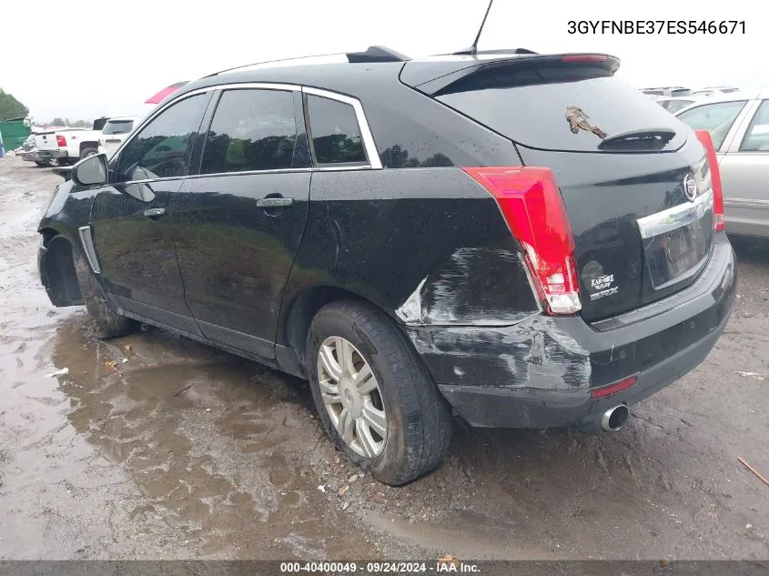 3GYFNBE37ES546671 2014 Cadillac Srx Luxury Collection