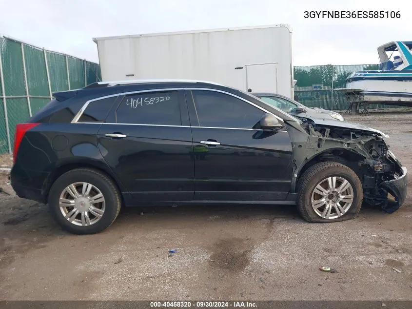 3GYFNBE36ES585106 2014 Cadillac Srx Luxury Collection