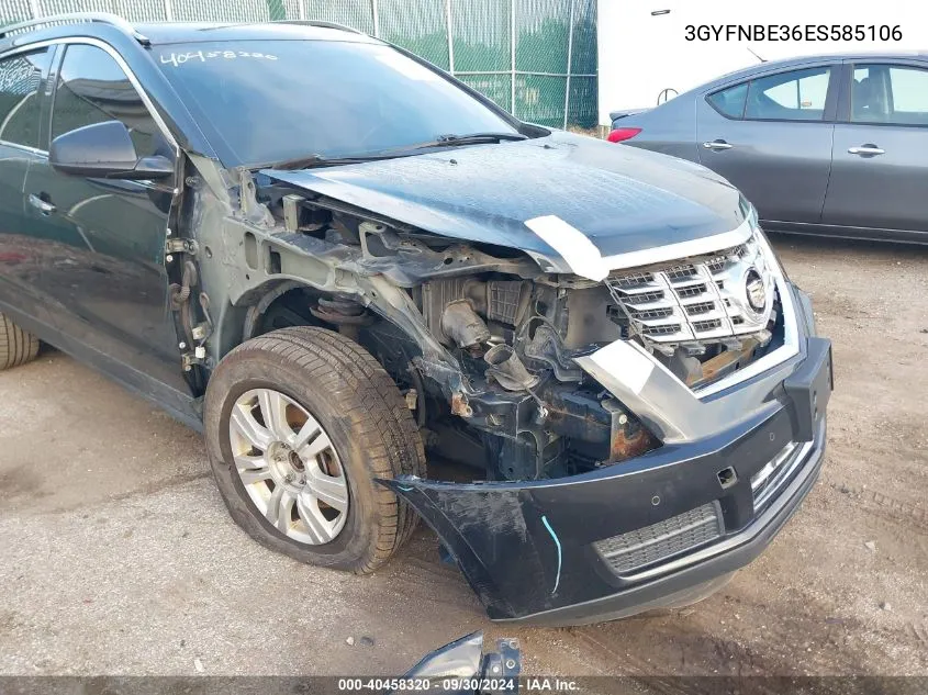 3GYFNBE36ES585106 2014 Cadillac Srx Luxury Collection