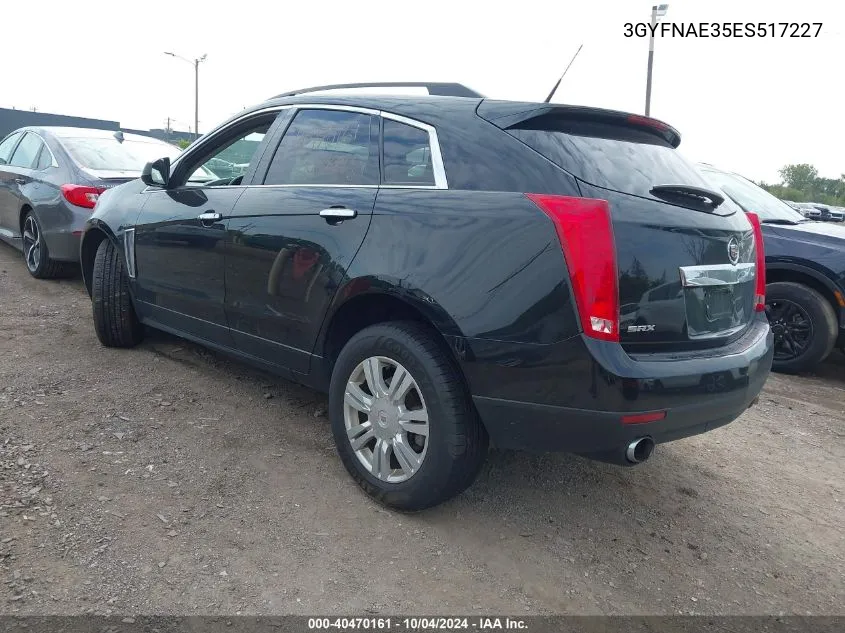 2014 Cadillac Srx Standard VIN: 3GYFNAE35ES517227 Lot: 40470161