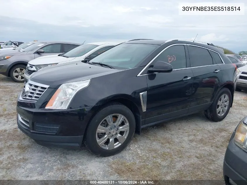 2014 Cadillac Srx Luxury Collection VIN: 3GYFNBE35ES518514 Lot: 40480131