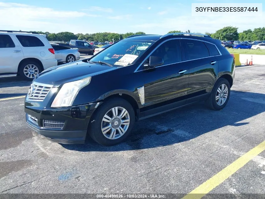 2014 Cadillac Srx Luxury Collection VIN: 3GYFNBE33ES587444 Lot: 40499526