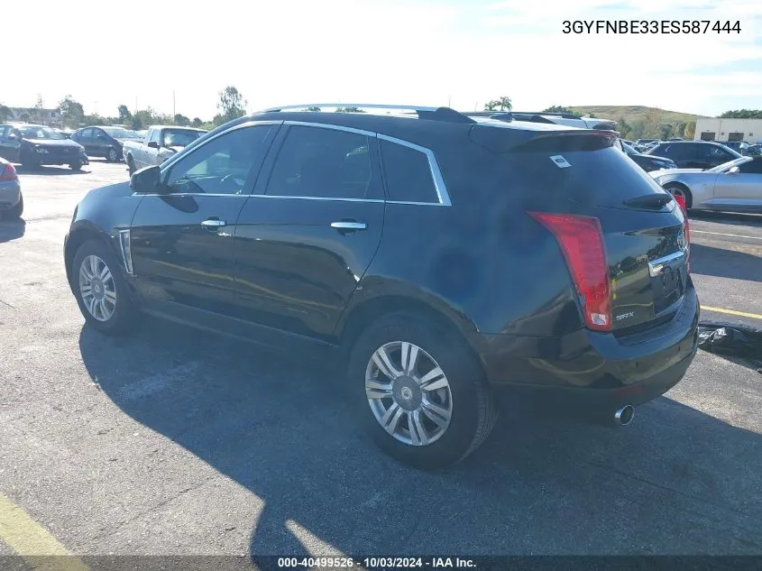 2014 Cadillac Srx Luxury Collection VIN: 3GYFNBE33ES587444 Lot: 40499526