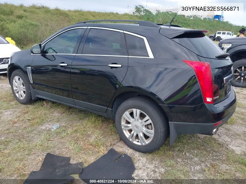 2014 Cadillac Srx Standard VIN: 3GYFNAE32ES566871 Lot: 40521224