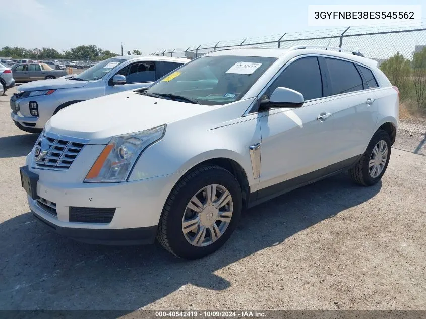 2014 Cadillac Srx Luxury Collection VIN: 3GYFNBE38ES545562 Lot: 40542419