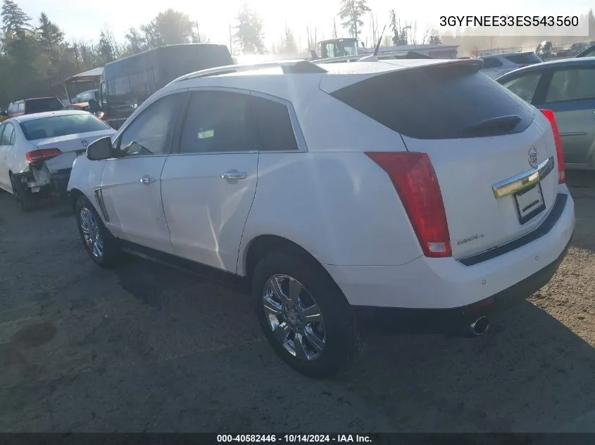 2014 Cadillac Srx Luxury Collection VIN: 3GYFNEE33ES543560 Lot: 40582446