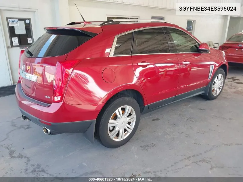 2014 Cadillac Srx Luxury Collection VIN: 3GYFNBE34ES596024 Lot: 40601920