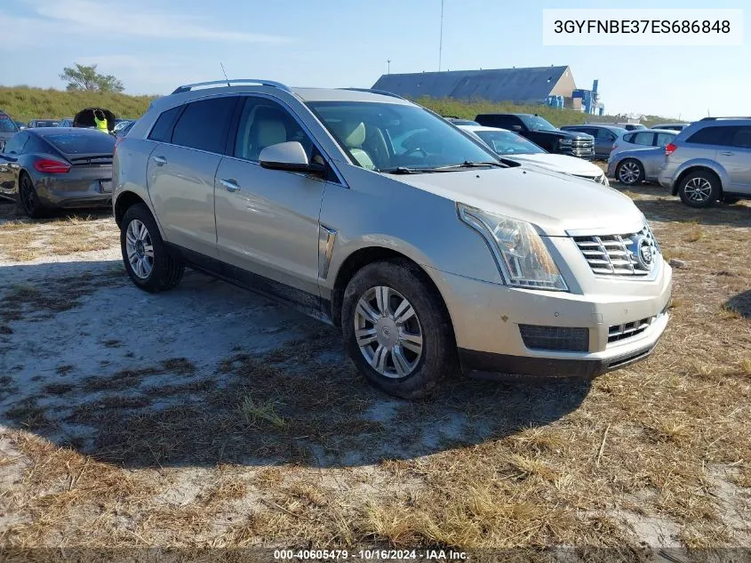 2014 Cadillac Srx Luxury Collection VIN: 3GYFNBE37ES686848 Lot: 40605479