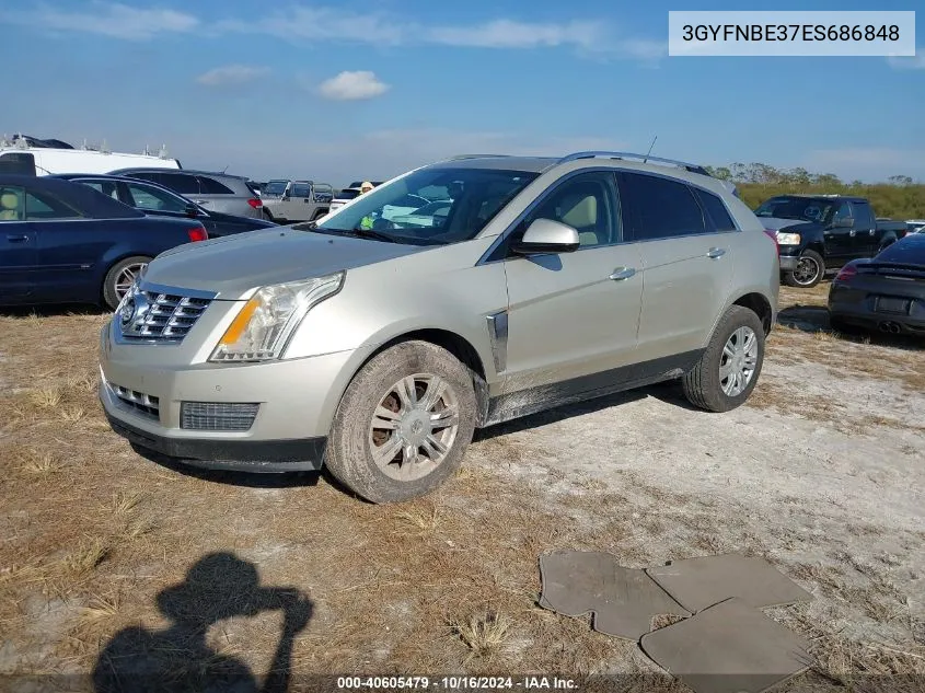 2014 Cadillac Srx Luxury Collection VIN: 3GYFNBE37ES686848 Lot: 40605479