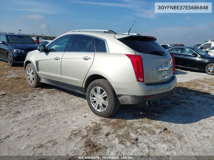 2014 Cadillac Srx Luxury Collection VIN: 3GYFNBE37ES686848 Lot: 40605479