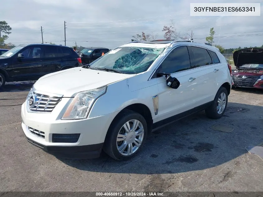 2014 Cadillac Srx Luxury Collection VIN: 3GYFNBE31ES663341 Lot: 40650912