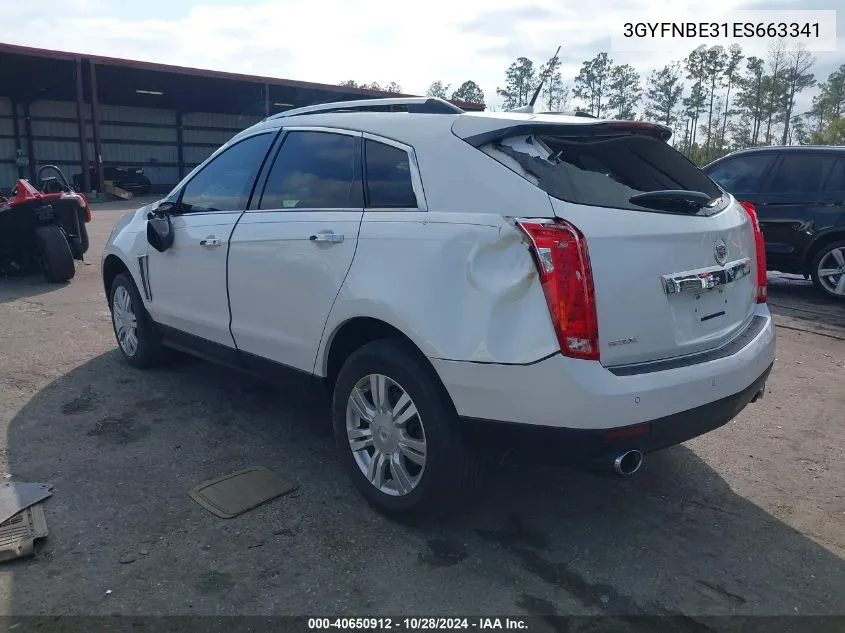 2014 Cadillac Srx Luxury Collection VIN: 3GYFNBE31ES663341 Lot: 40650912