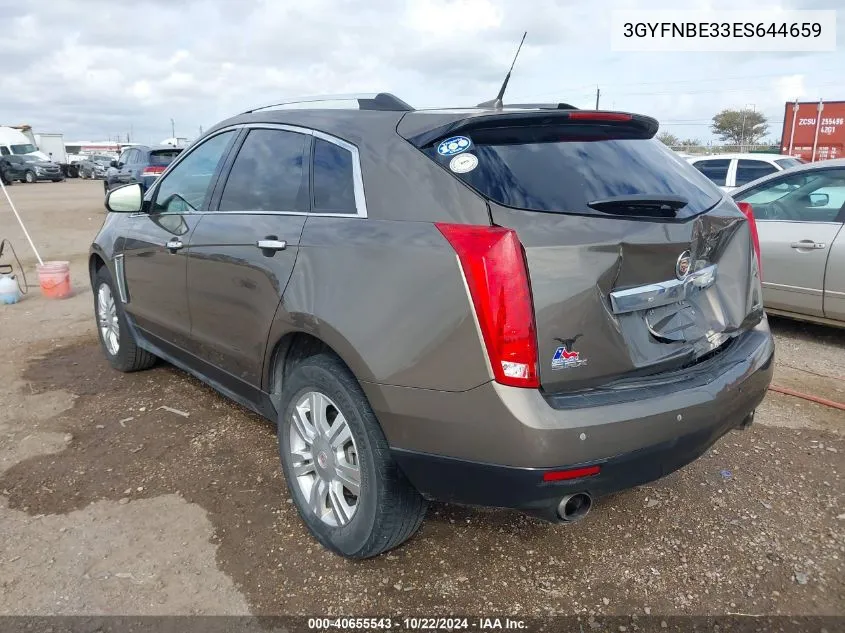 2014 Cadillac Srx Luxury Collection VIN: 3GYFNBE33ES644659 Lot: 40655543