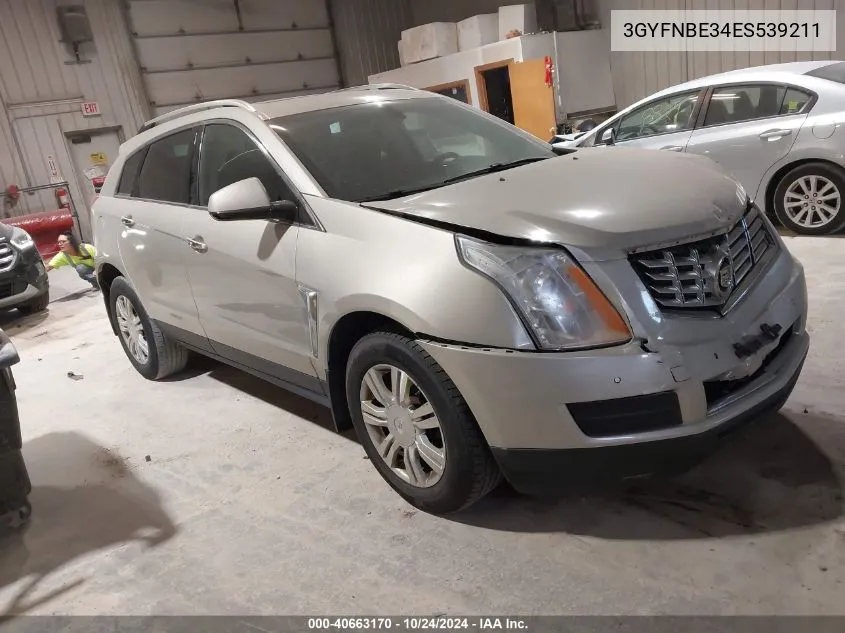 3GYFNBE34ES539211 2014 Cadillac Srx Luxury Collection