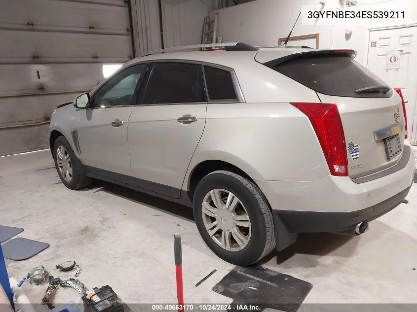 3GYFNBE34ES539211 2014 Cadillac Srx Luxury Collection