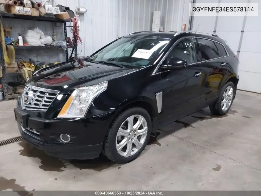 2014 Cadillac Srx Performance Collection VIN: 3GYFNFE34ES578114 Lot: 40666553