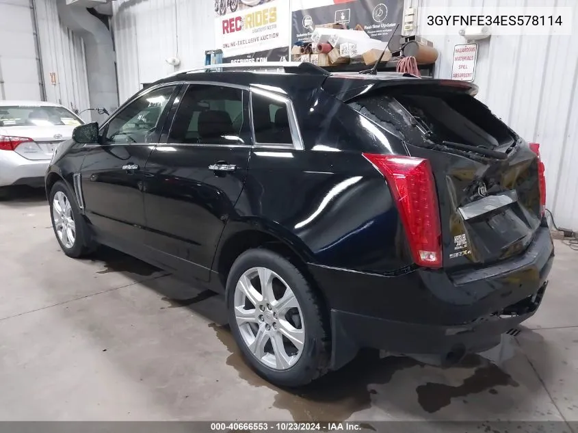 2014 Cadillac Srx Performance Collection VIN: 3GYFNFE34ES578114 Lot: 40666553