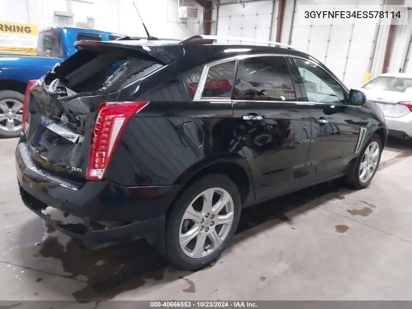 2014 Cadillac Srx Performance Collection VIN: 3GYFNFE34ES578114 Lot: 40666553