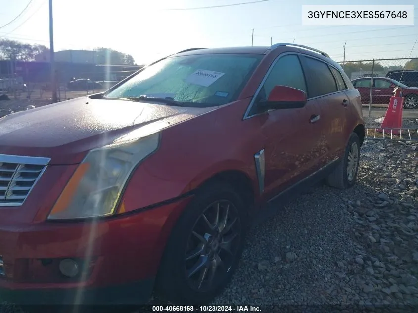 3GYFNCE3XES567648 2014 Cadillac Srx Performance Collection