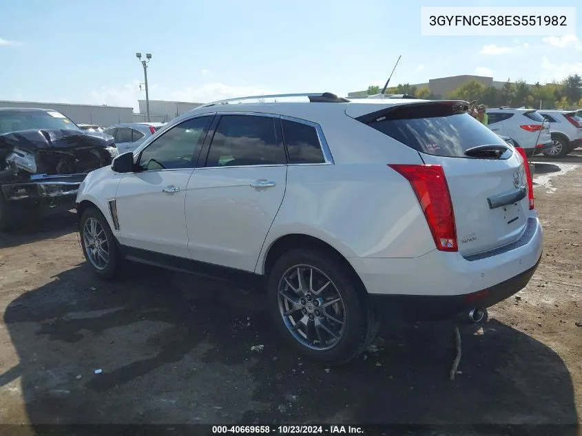 3GYFNCE38ES551982 2014 Cadillac Srx Performance Collection