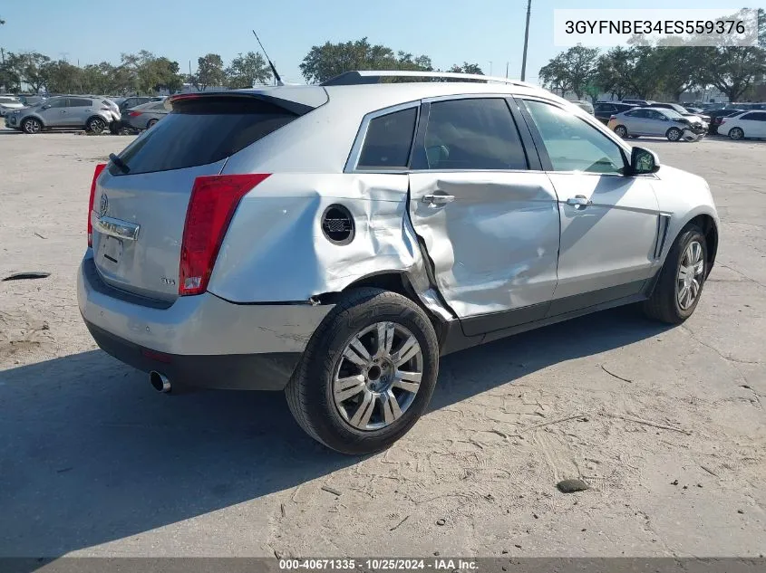 2014 Cadillac Srx Luxury Collection VIN: 3GYFNBE34ES559376 Lot: 40671335