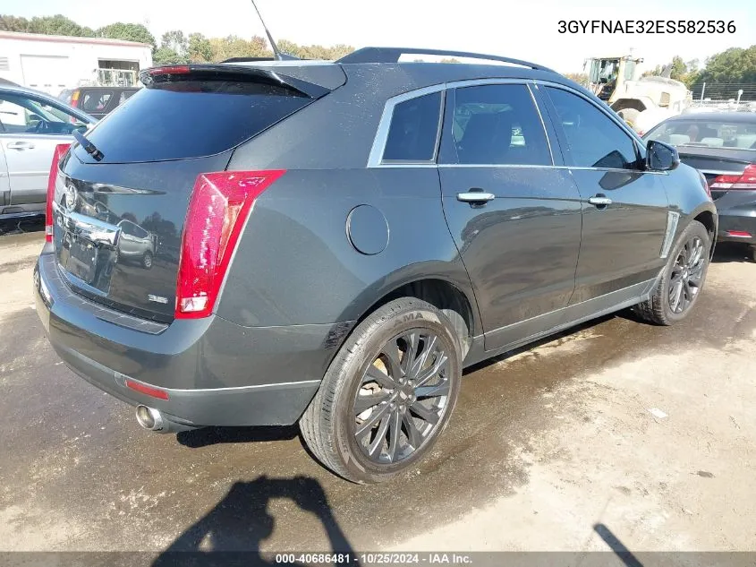 2014 Cadillac Srx Standard VIN: 3GYFNAE32ES582536 Lot: 40686481