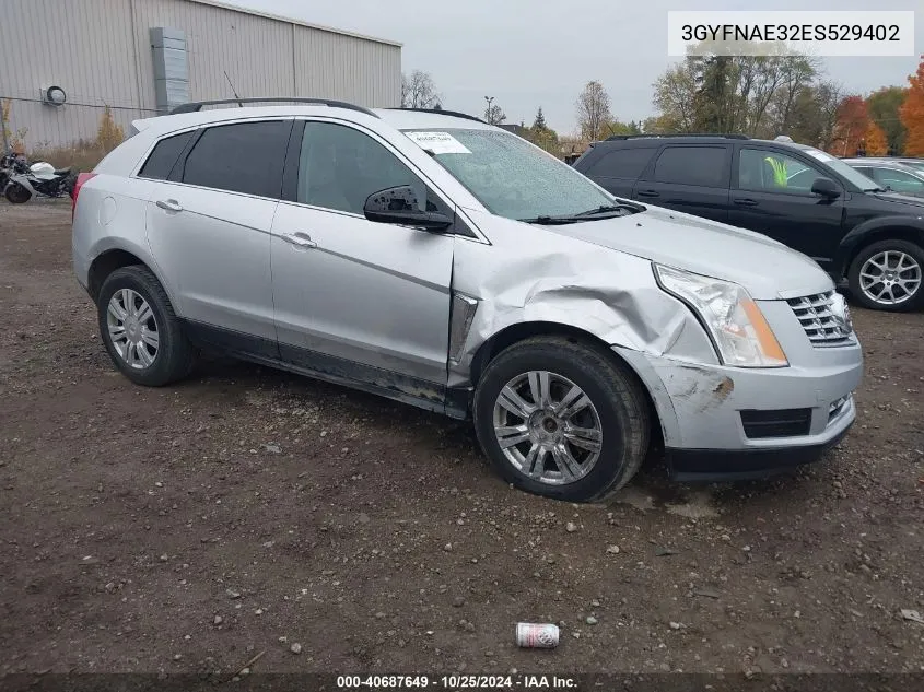 2014 Cadillac Srx Standard VIN: 3GYFNAE32ES529402 Lot: 40687649