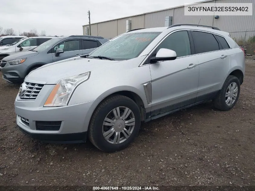 2014 Cadillac Srx Standard VIN: 3GYFNAE32ES529402 Lot: 40687649