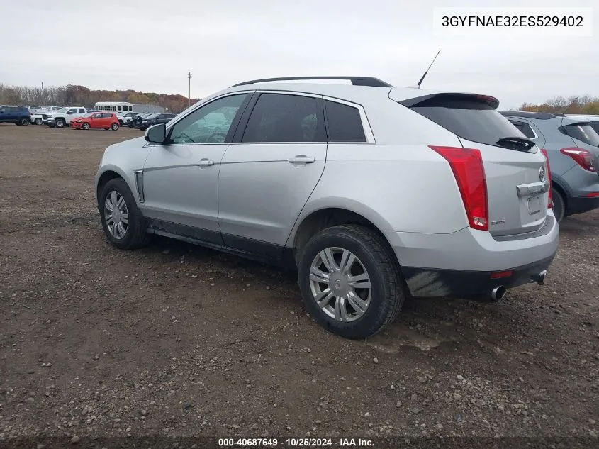 3GYFNAE32ES529402 2014 Cadillac Srx Standard