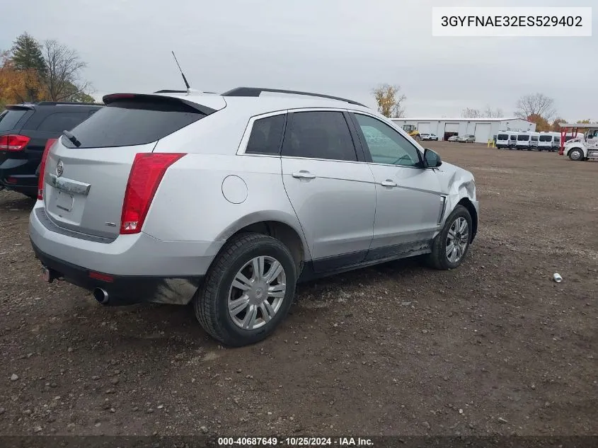 2014 Cadillac Srx Standard VIN: 3GYFNAE32ES529402 Lot: 40687649