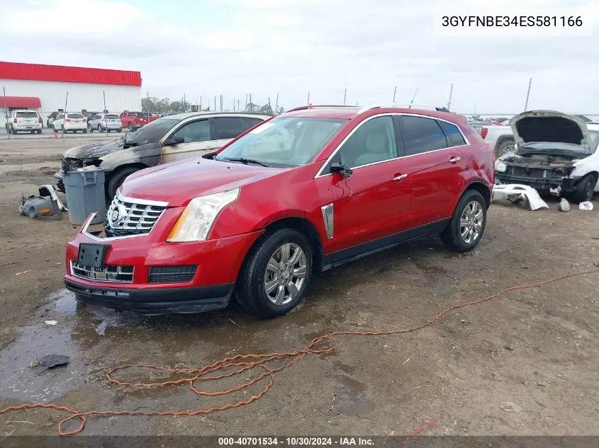 2014 Cadillac Srx Luxury Collection VIN: 3GYFNBE34ES581166 Lot: 40701534