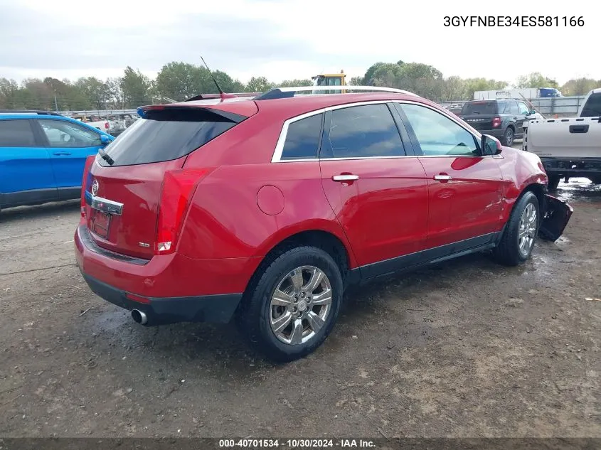 2014 Cadillac Srx Luxury Collection VIN: 3GYFNBE34ES581166 Lot: 40701534