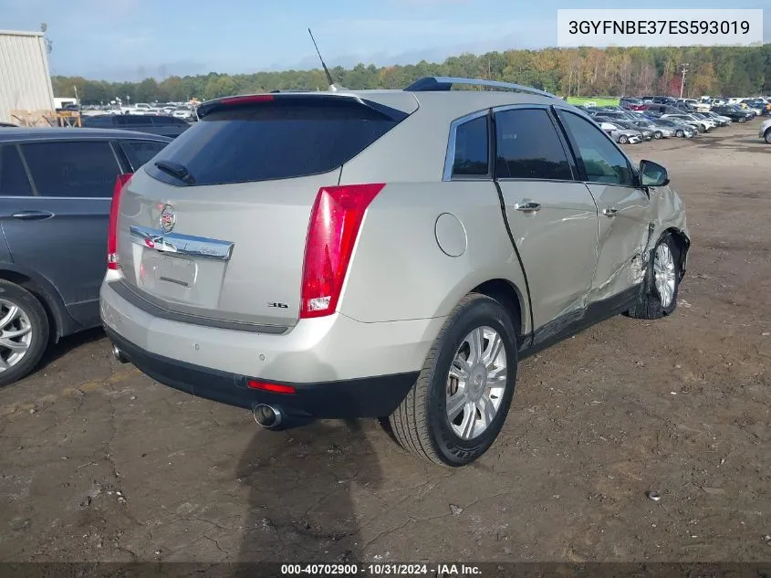 2014 Cadillac Srx Luxury Collection VIN: 3GYFNBE37ES593019 Lot: 40702900