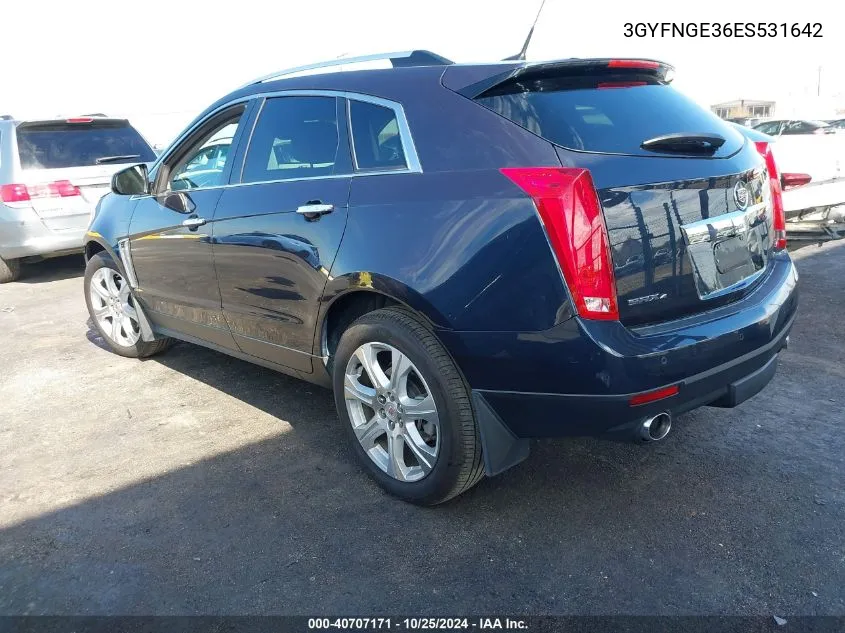 2014 Cadillac Srx Premium Collection VIN: 3GYFNGE36ES531642 Lot: 40707171