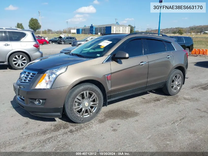 2014 Cadillac Srx Standard VIN: 3GYFNAE38ES663170 Lot: 40712812