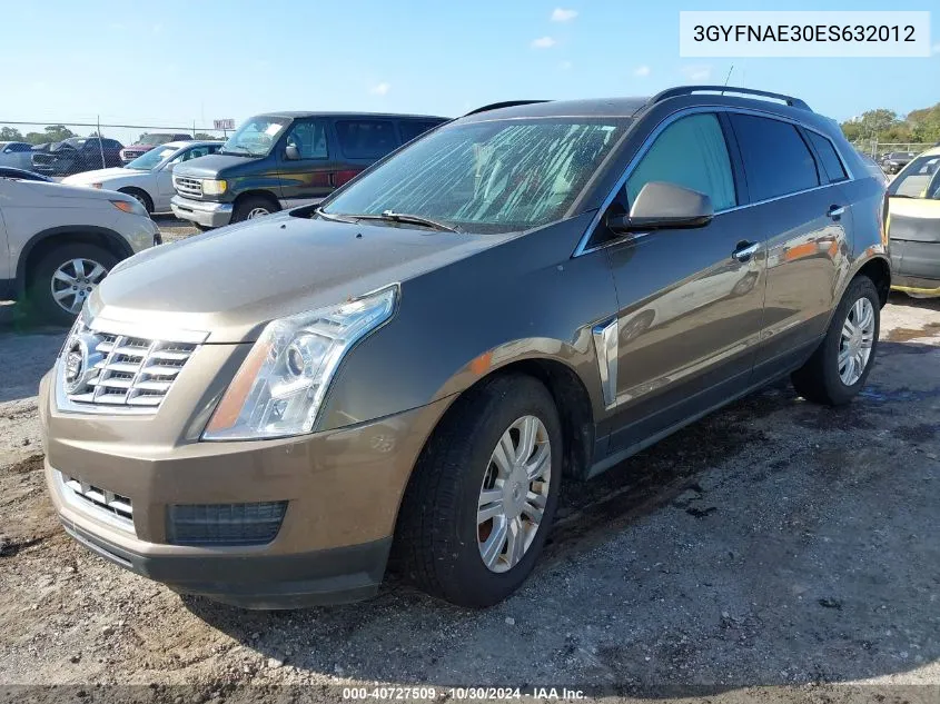 2014 Cadillac Srx Standard VIN: 3GYFNAE30ES632012 Lot: 40727509