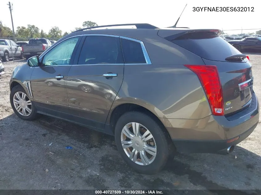 2014 Cadillac Srx Standard VIN: 3GYFNAE30ES632012 Lot: 40727509