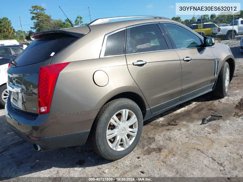 2014 Cadillac Srx Standard VIN: 3GYFNAE30ES632012 Lot: 40727509