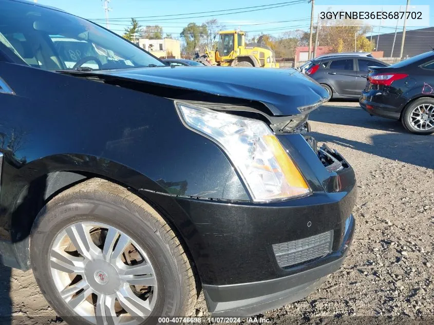 2014 Cadillac Srx Luxury Collection VIN: 3GYFNBE36ES687702 Lot: 40746698