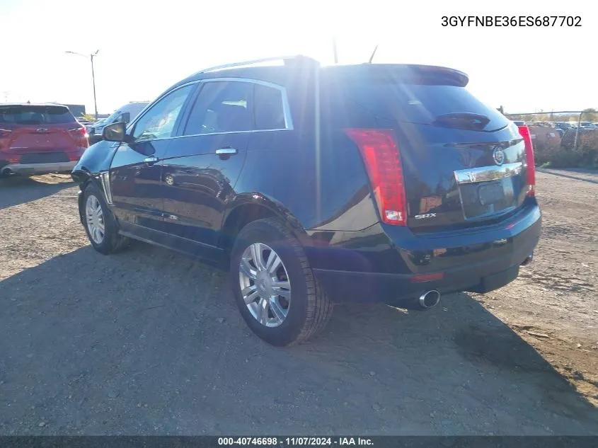 2014 Cadillac Srx Luxury Collection VIN: 3GYFNBE36ES687702 Lot: 40746698