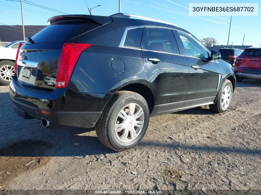 2014 Cadillac Srx Luxury Collection VIN: 3GYFNBE36ES687702 Lot: 40746698