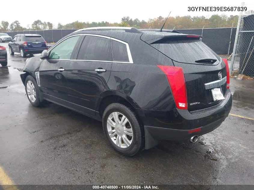 2014 Cadillac Srx Luxury Collection VIN: 3GYFNEE39ES687839 Lot: 40748500