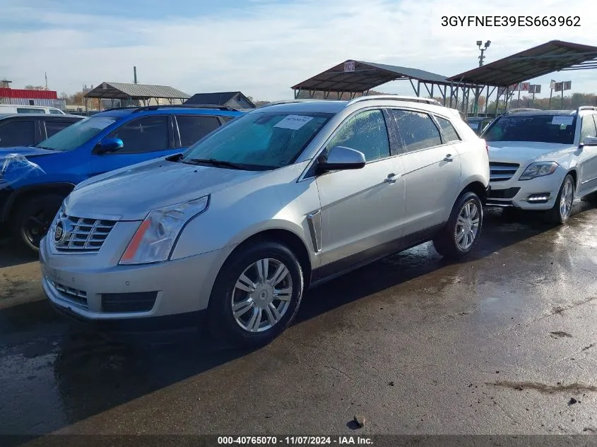 2014 Cadillac Srx Luxury Collection VIN: 3GYFNEE39ES663962 Lot: 40765070