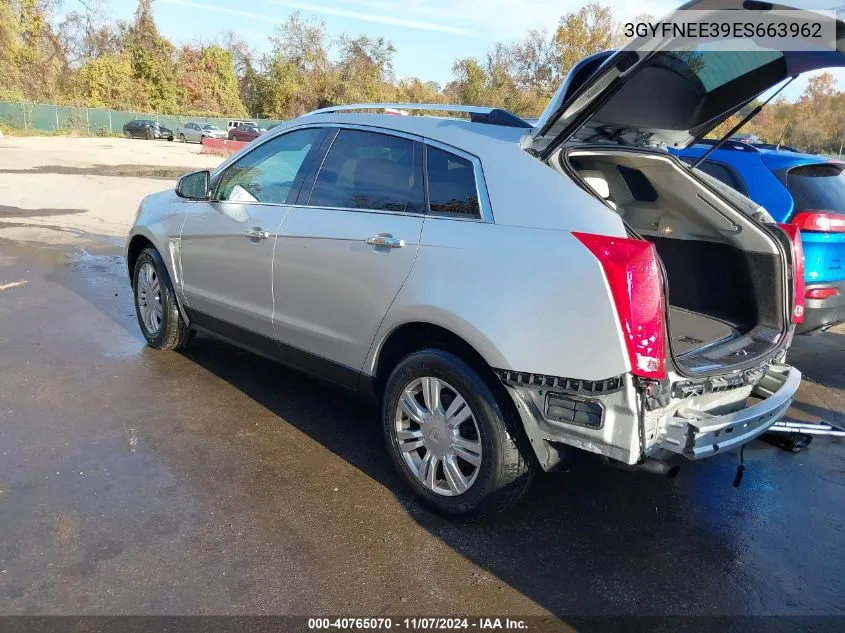 2014 Cadillac Srx Luxury Collection VIN: 3GYFNEE39ES663962 Lot: 40765070