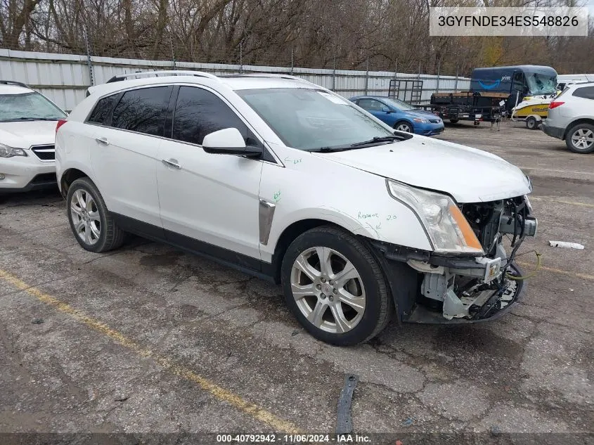 3GYFNDE34ES548826 2014 Cadillac Srx Premium Collection