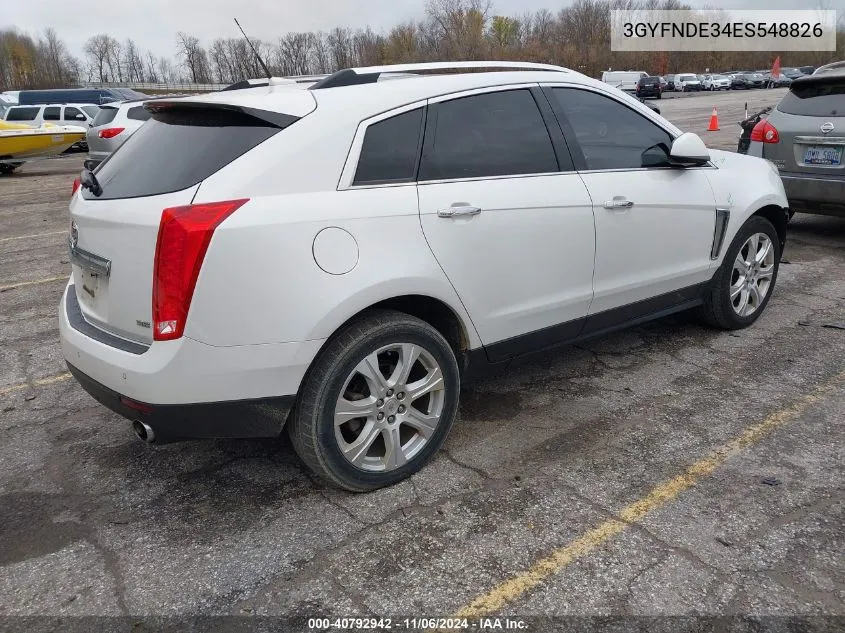 3GYFNDE34ES548826 2014 Cadillac Srx Premium Collection