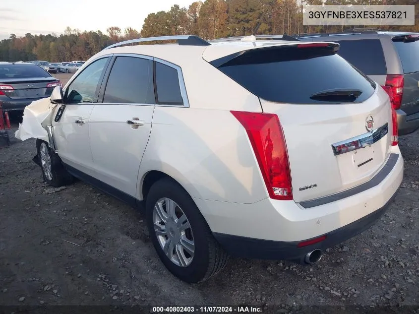 2014 Cadillac Srx Luxury Collection VIN: 3GYFNBE3XES537821 Lot: 40802403